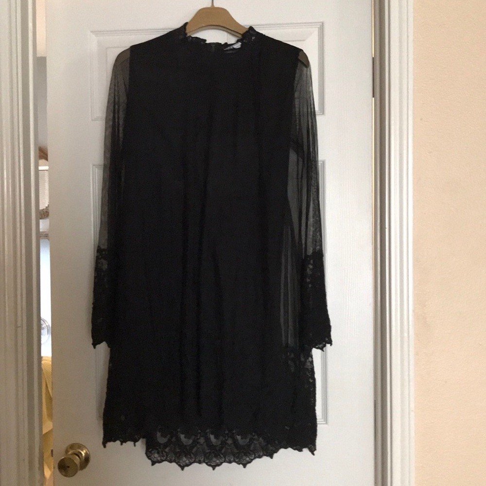Black Volcom Ace Dress